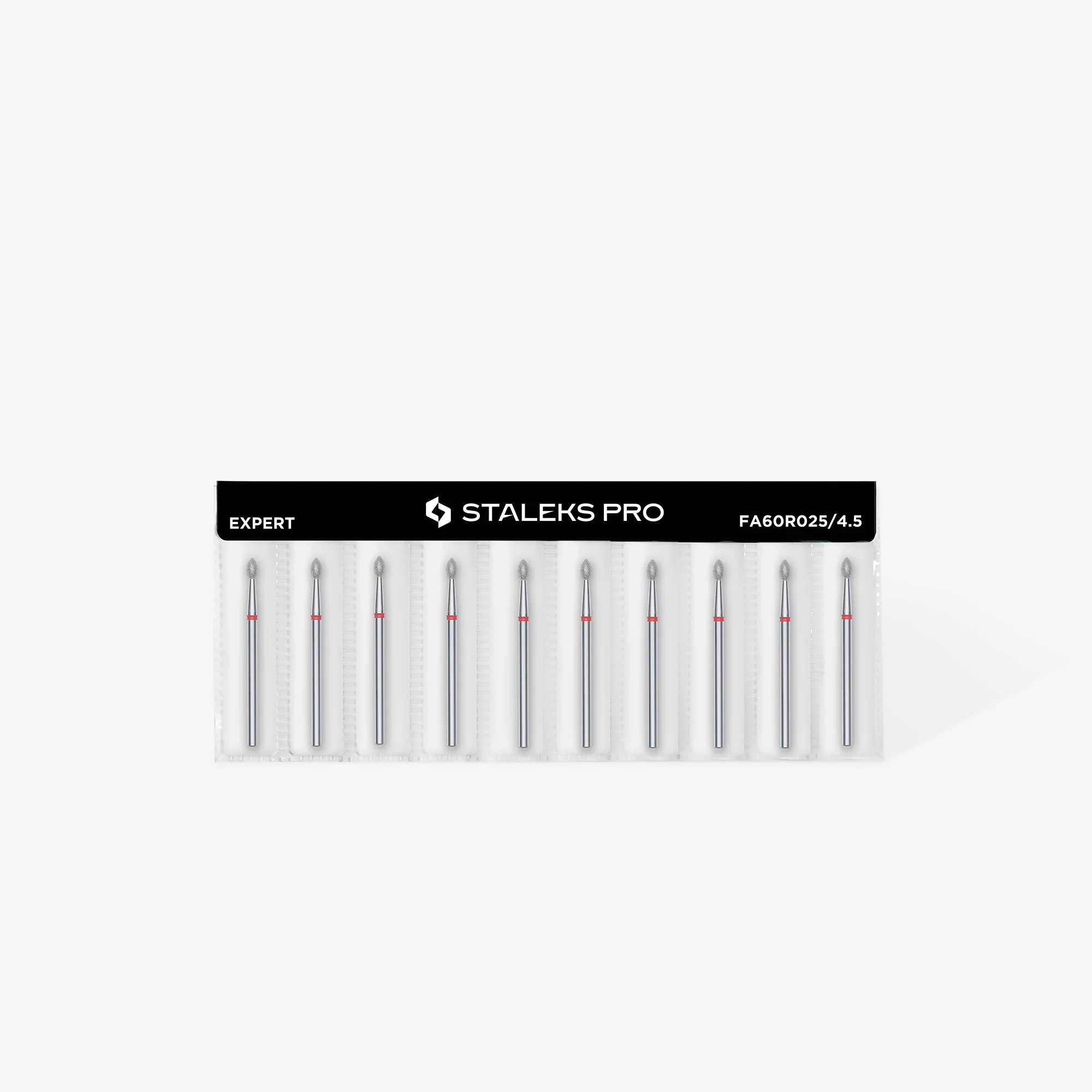 Queen's Cosmetics Marseille - Staleks pro - Embout diamant pour les ongles "Bourgeon pointu" Rouge 2.5/4.5 MM STALEKS PRO