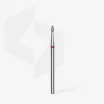 Queen's Cosmetics Marseille - Staleks pro - Embout diamant pour les ongles "Bourgeon" Rouge 1.8/4 MM STALEKS PRO