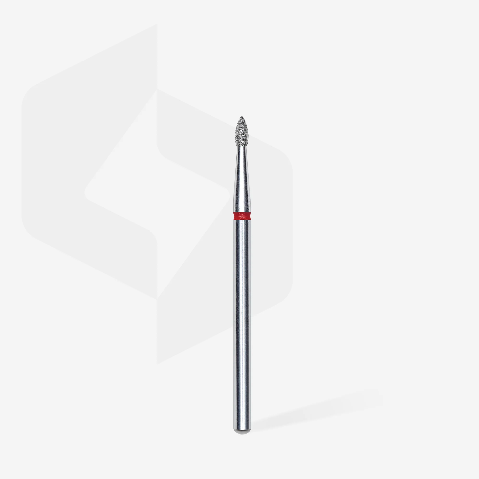 Queen's Cosmetics Marseille - Staleks pro - Embout diamant pour les ongles "Bourgeon" Rouge 1.8/4 MM STALEKS PRO