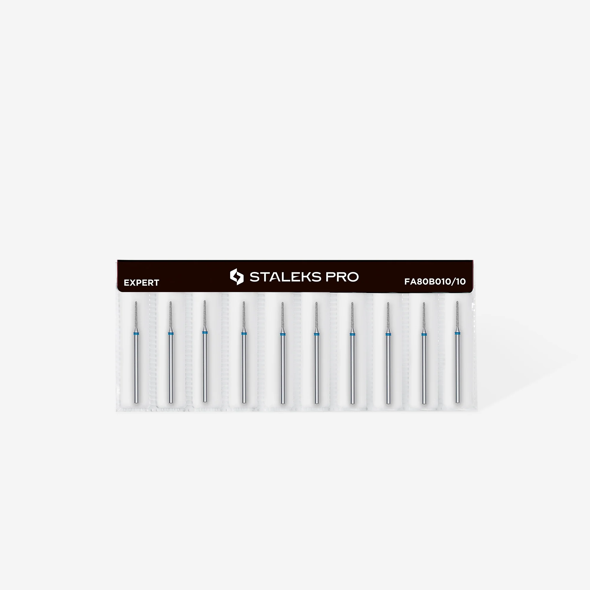 Queen's Cosmetics Marseille - Staleks pro - Embout diamant pour les ongles "Aiguille" Bleu 1/10 MM STALEKS PRO