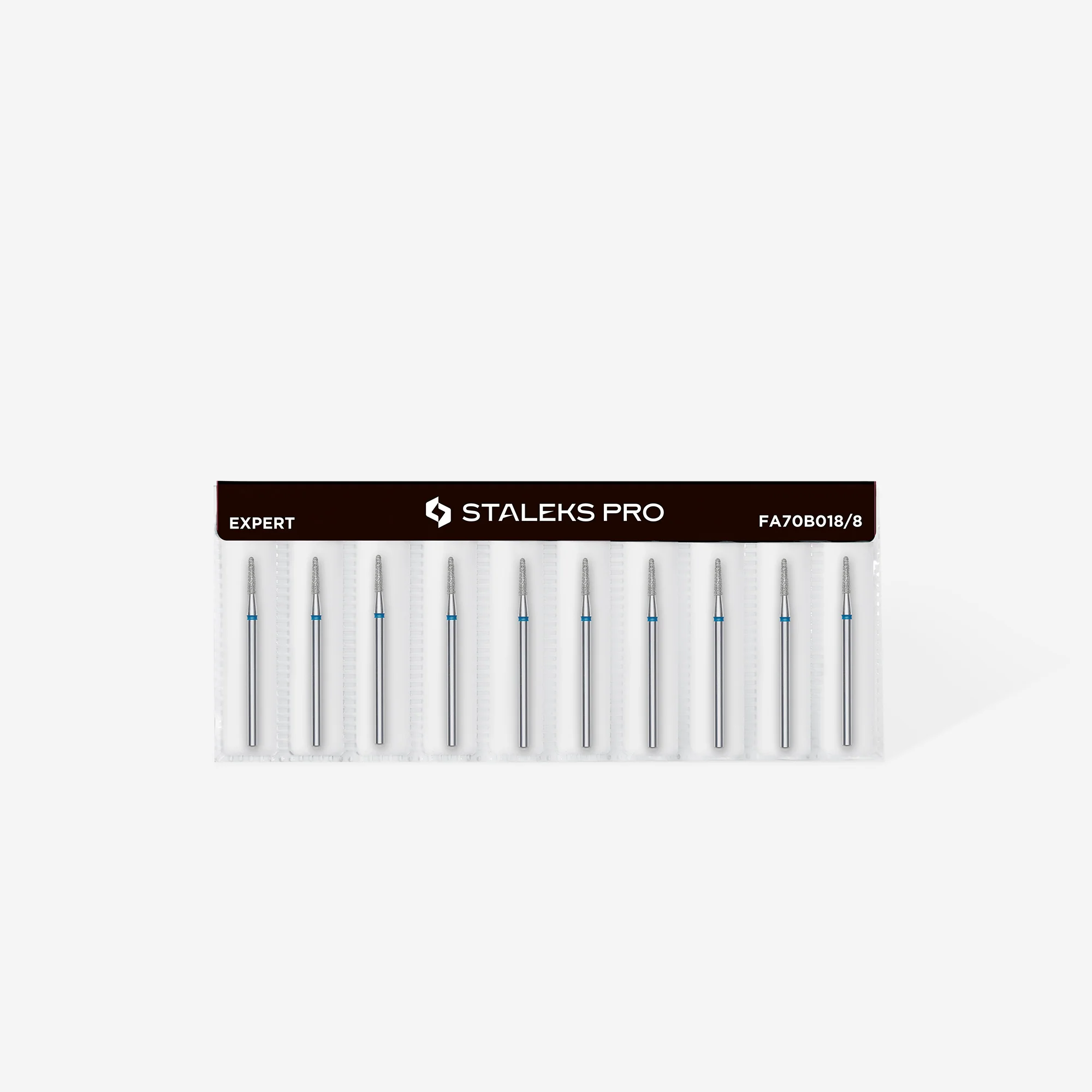 Queen's Cosmetics Marseille - Staleks pro - Embout diamant pour les ongles "Tronconique" Bleu 2.1/8 MM STALEKS PRO
