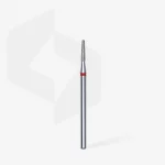 Queen's Cosmetics Marseille - Staleks pro - Embout diamant pour les ongles "Tronconique" Rouge 1.8/8 MM STALEKS PRO