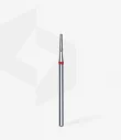 Queen's Cosmetics Marseille - Staleks pro - Embout diamant pour les ongles "Tronconique" Rouge 1.8/8 MM STALEKS PRO