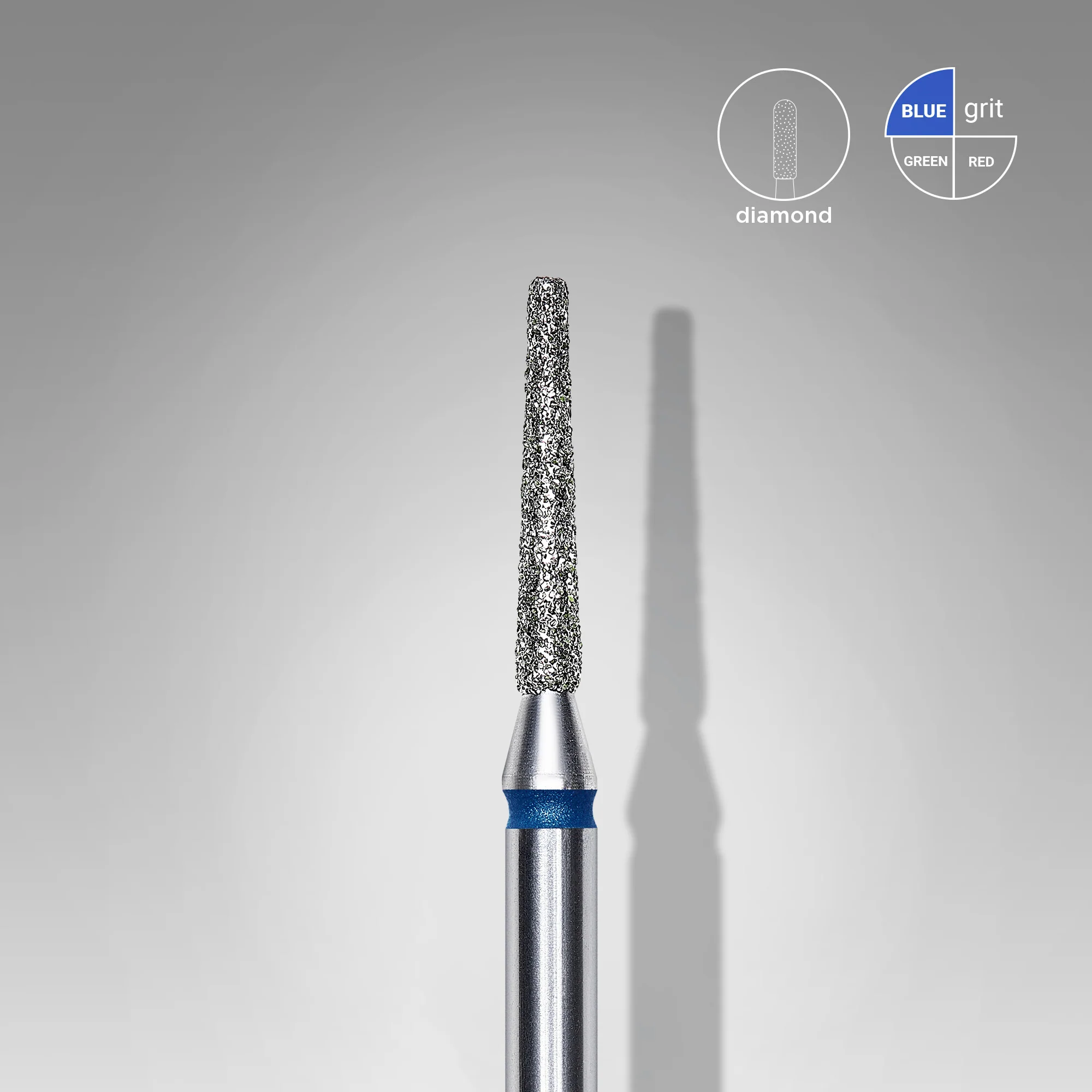 Queen's Cosmetics Marseille - Staleks pro - Embout diamant pour les ongles "Tronconique" Bleu 1.6/10 MM STALEKS PRO