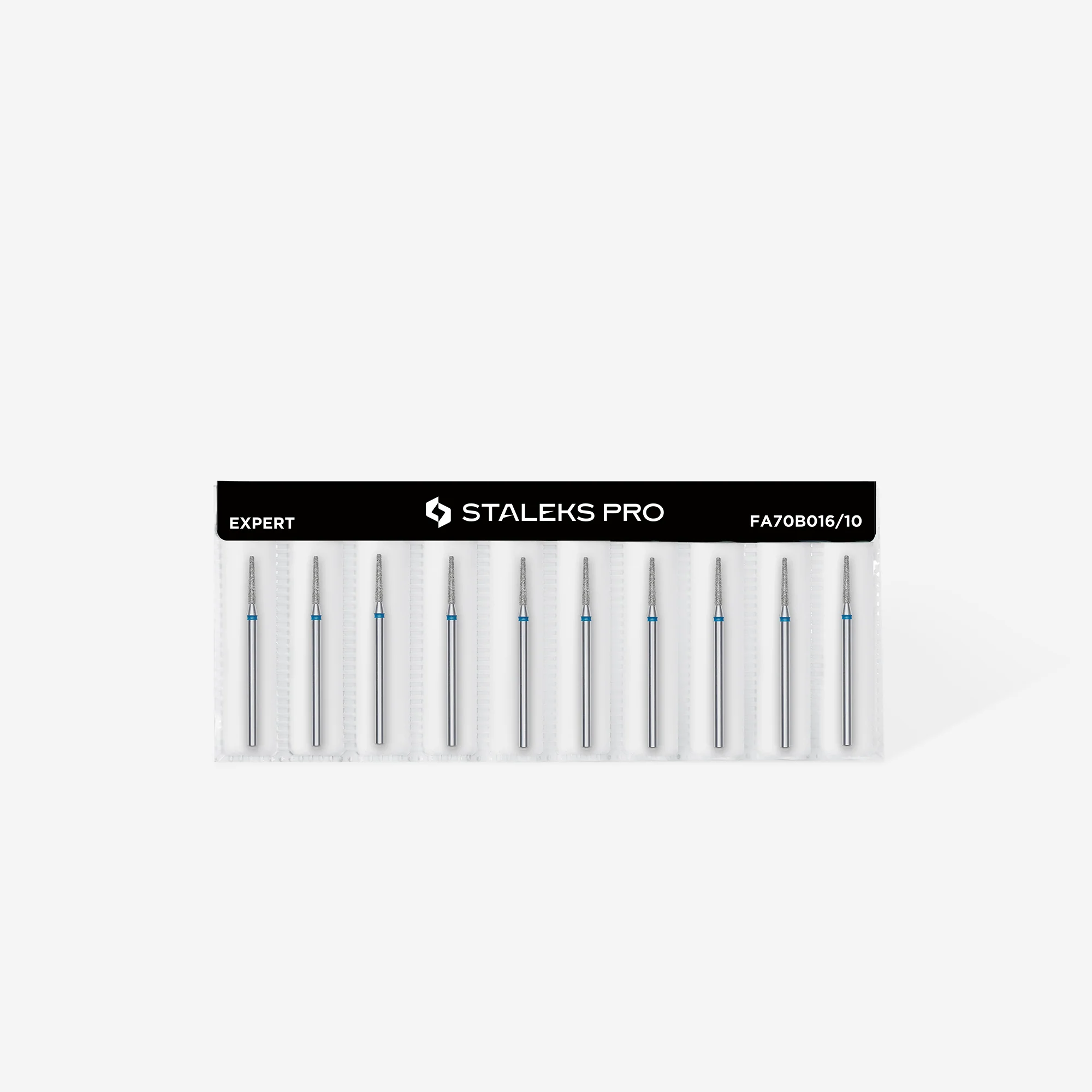 Queen's Cosmetics Marseille - Staleks pro - Embout diamant pour les ongles "Tronconique" Bleu 1.6/10 MM STALEKS PRO