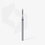 Queen's Cosmetics Marseille - Staleks pro - Embout diamant pour les ongles "Flamme" Bleu 1.4/8 MM STALEKS PRO