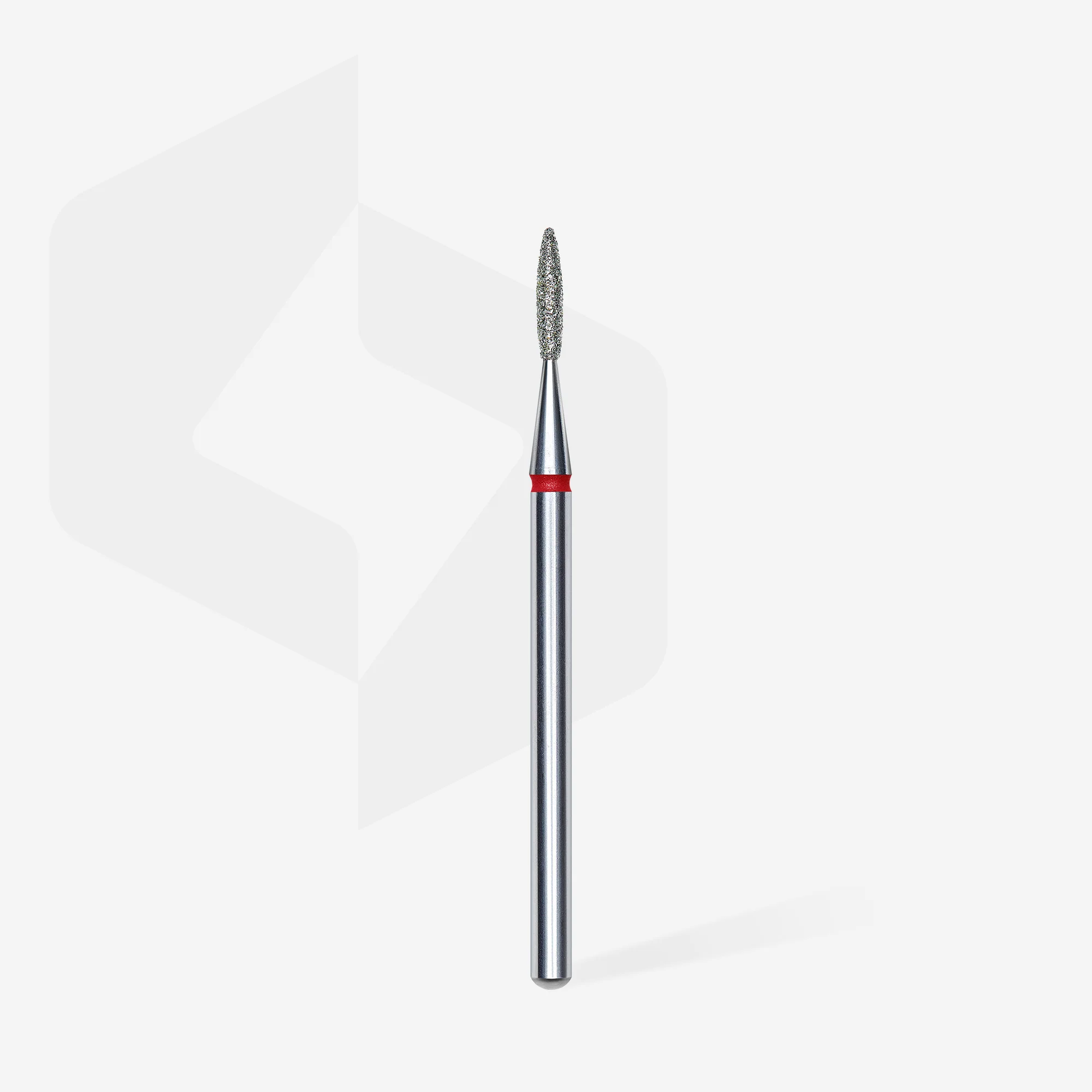Queen's Cosmetics Marseille - Staleks pro - Embout diamant pour les ongles "Flamme" Rouge 1.6/8 MM STALEKS PRO