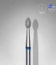 Queen's Cosmetics Marseille - Staleks pro - Embout diamant pour les ongles "Bourgeon pointu" Bleu 2.5/4.5 MM STALEKS PRO