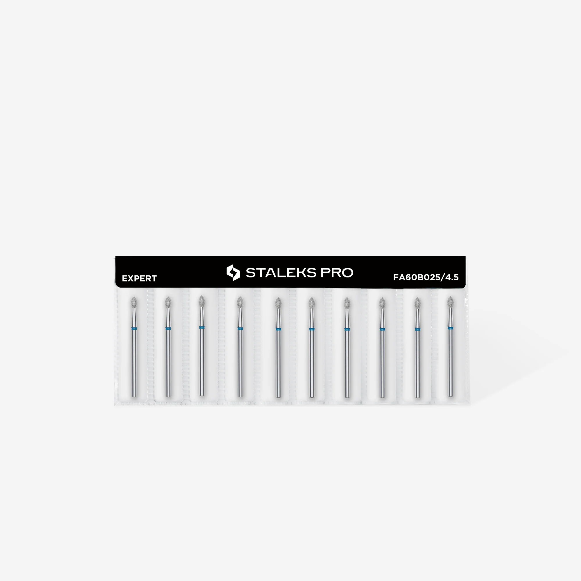 Queen's Cosmetics Marseille - Staleks pro - Embout diamant pour les ongles "Bourgeon pointu" Bleu 2.5/4.5 MM STALEKS PRO