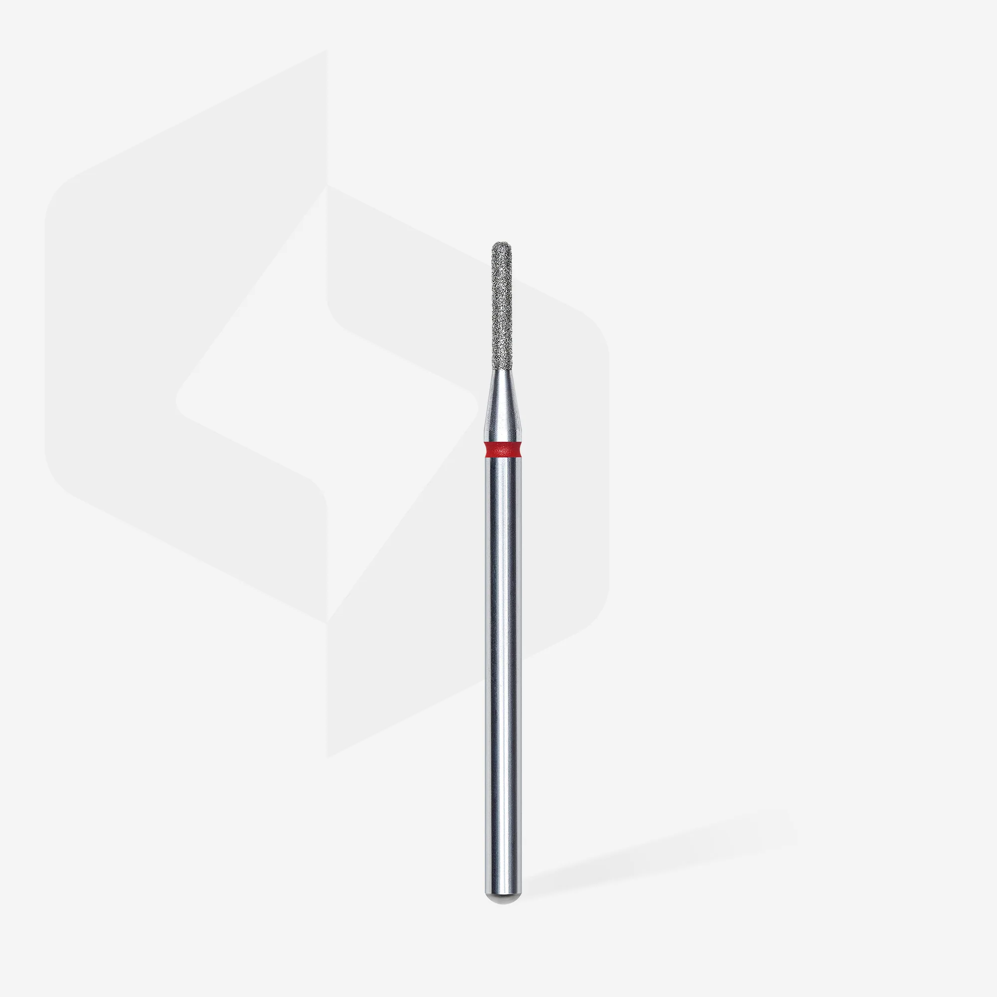 Queen's Cosmetics Marseille - Staleks pro - Embout diamant pour les ongles "Cylindre arrondi" Rouge 1.4/8 MM STALEKS PRO
