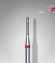 Queen's Cosmetics Marseille - Staleks pro - Embout diamant pour les ongles "Cylindre arrondi" Rouge 1.4/8 MM STALEKS PRO