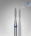 Queen's Cosmetics Marseille - Staleks pro - Embout diamant pour les ongles "Flamme" Bleu 1.6/8 MM STALEKS PRO