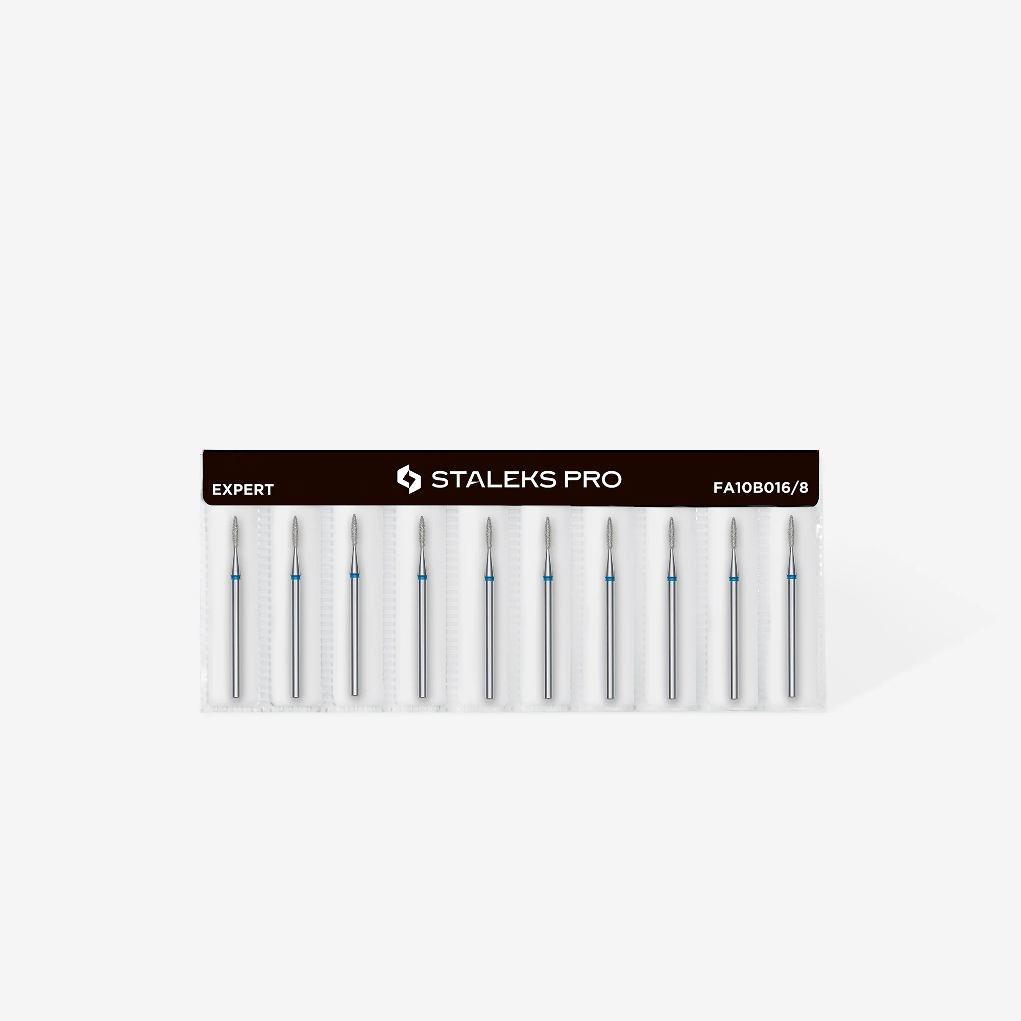 Queen's Cosmetics Marseille - Staleks pro - Embout diamant pour les ongles "Flamme" Bleu 1.6/8 MM STALEKS PRO