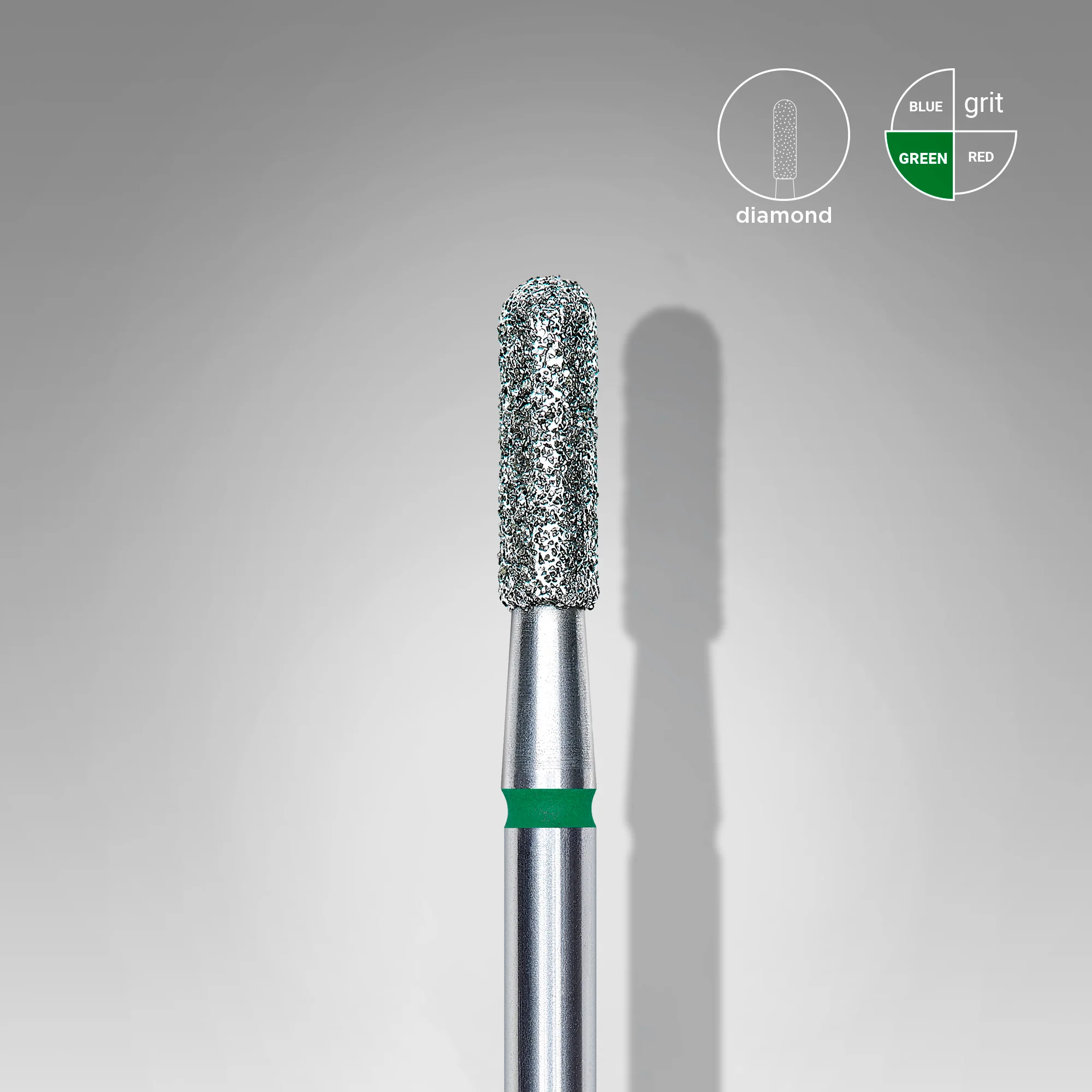 Queen's Cosmetics Marseille - Staleks pro - Embout diamant pour les ongles "Cylindre arrondi" Bleu 2.3/8 MM STALEKS PRO