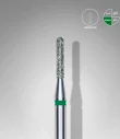 Queen's Cosmetics Marseille - Staleks pro - Embout diamant pour les ongles "Cylindre arrondi" Vert 1.4/8 MM STALEKS PRO