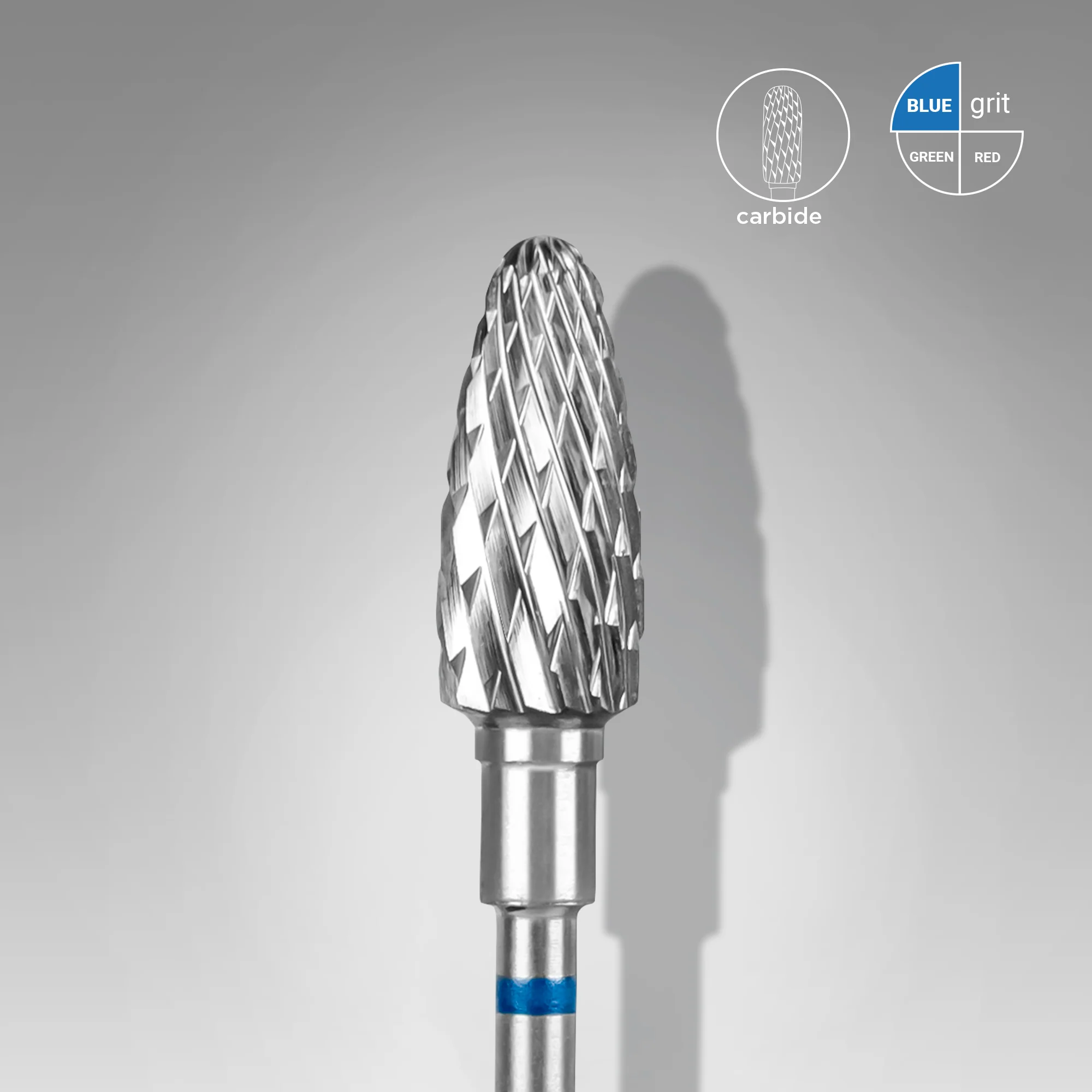 Queen's Cosmetics Marseille - Staleks pro - Embout en carbure pour les ongles "Épis de maïs" Bleu 6/14 MM STALEKS PRO