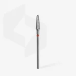 Queen's Cosmetics Marseille - Staleks pro - Embout en carbure pour les ongles "Tronconique" Rouge 4/13 MM STALEKS PRO