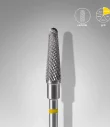 Queen's Cosmetics Marseille - Staleks pro - Embout en carbure pour les ongles "Tronconique" Jaune 4/13 MM STALEKS PRO