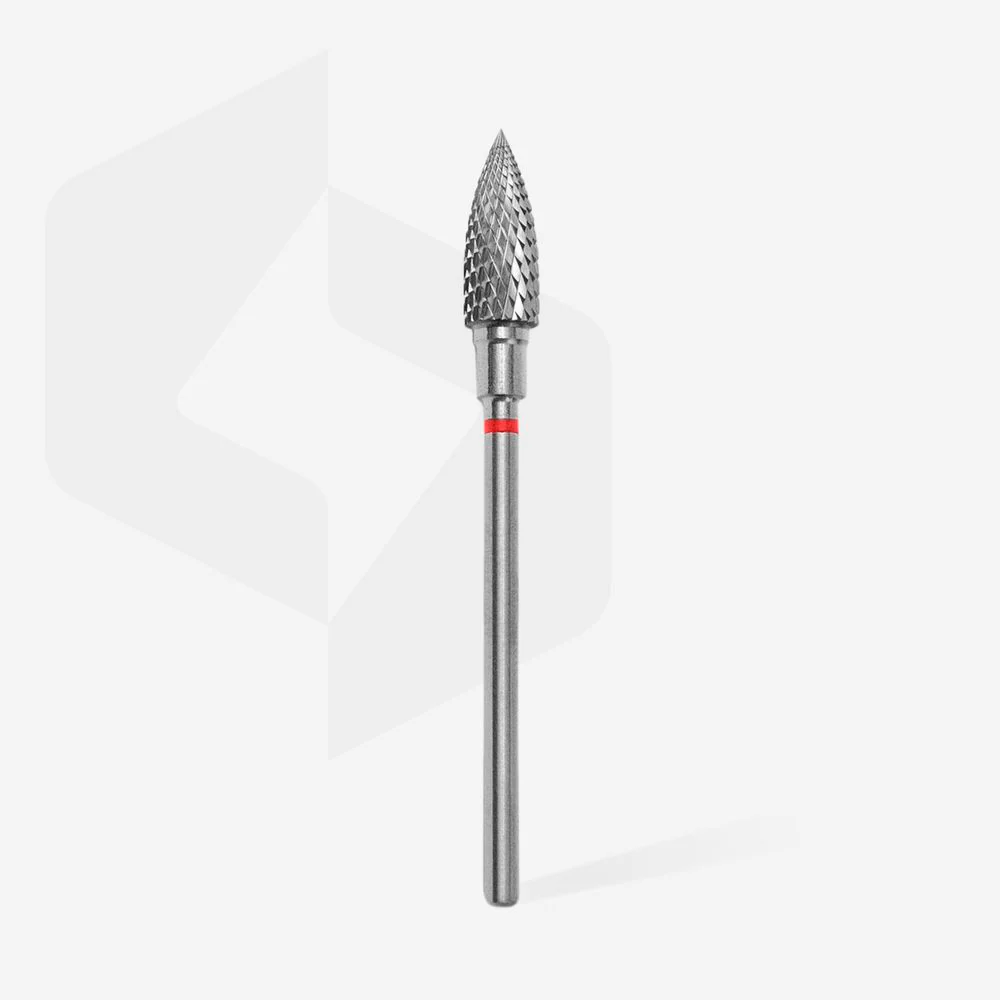 Queen's Cosmetics Marseille - Staleks pro - Embout en carbure pour les ongles "Flamme" Rouge 5/13.5 MM STALEKS PRO