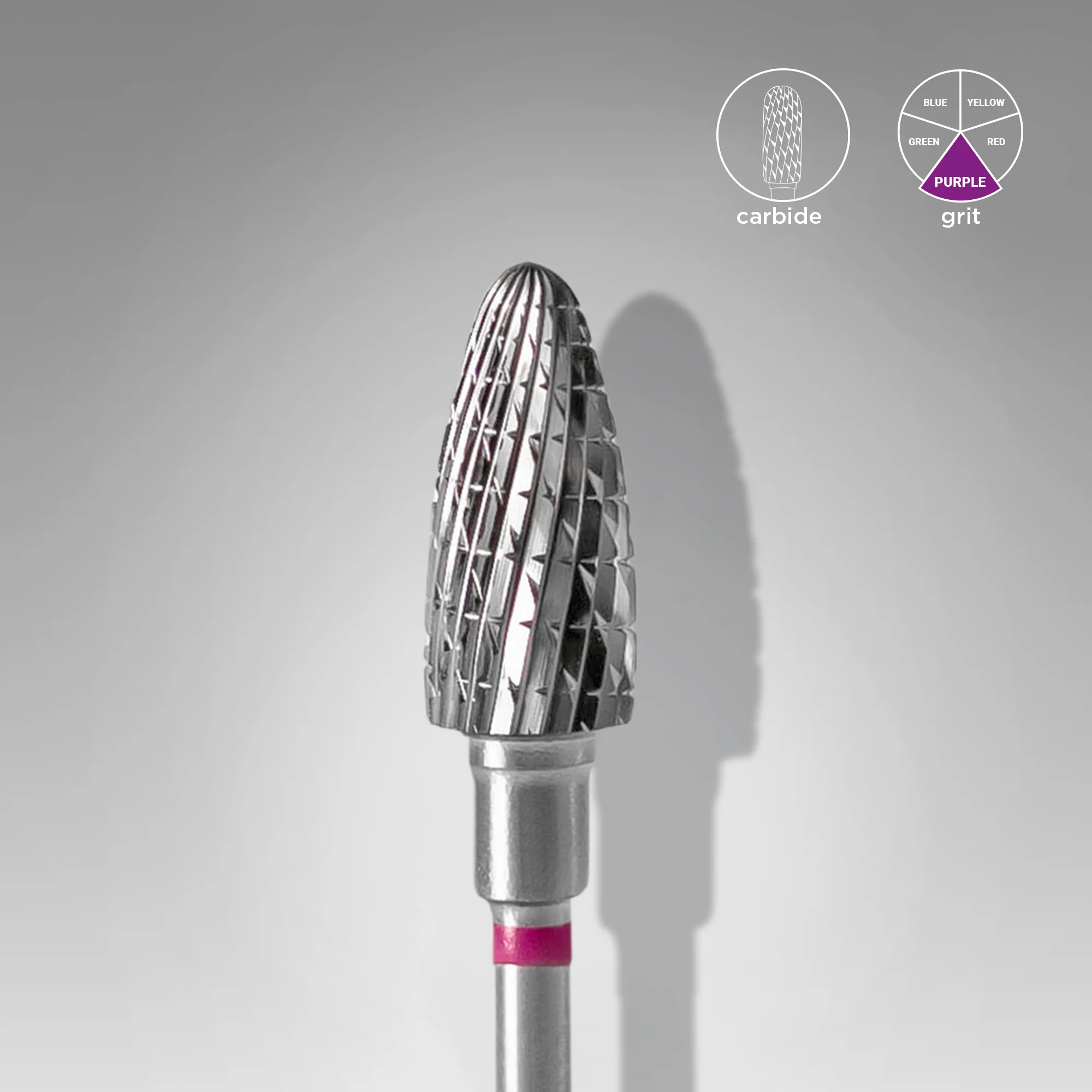 Queen's Cosmetics Marseille - Staleks pro - Embout en carbure pour les ongles "Épis de maïs" Violet 6/14 MM STALEKS PRO