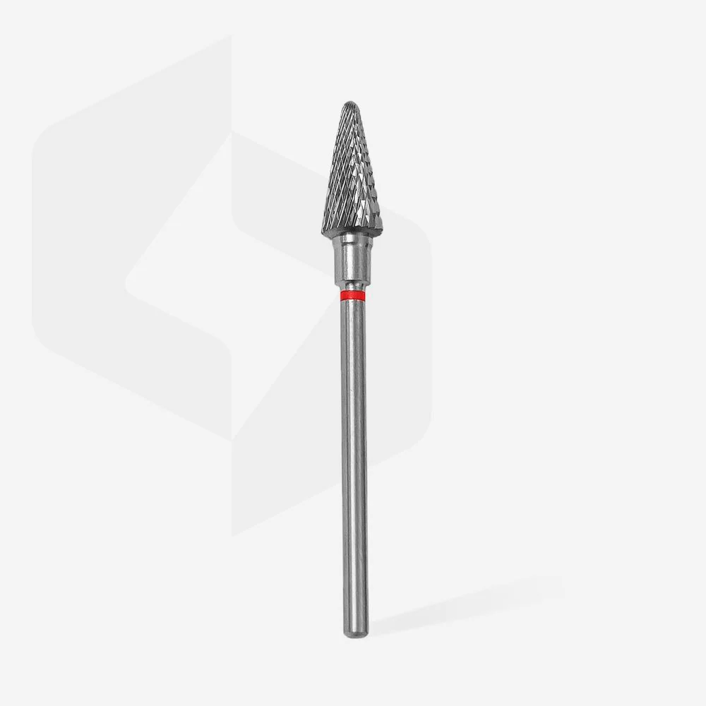 Queen's Cosmetics Marseille - Staleks pro - Embout en carbure pour les ongles "Flamme" Rouge 6/14 MM STALEKS PRO