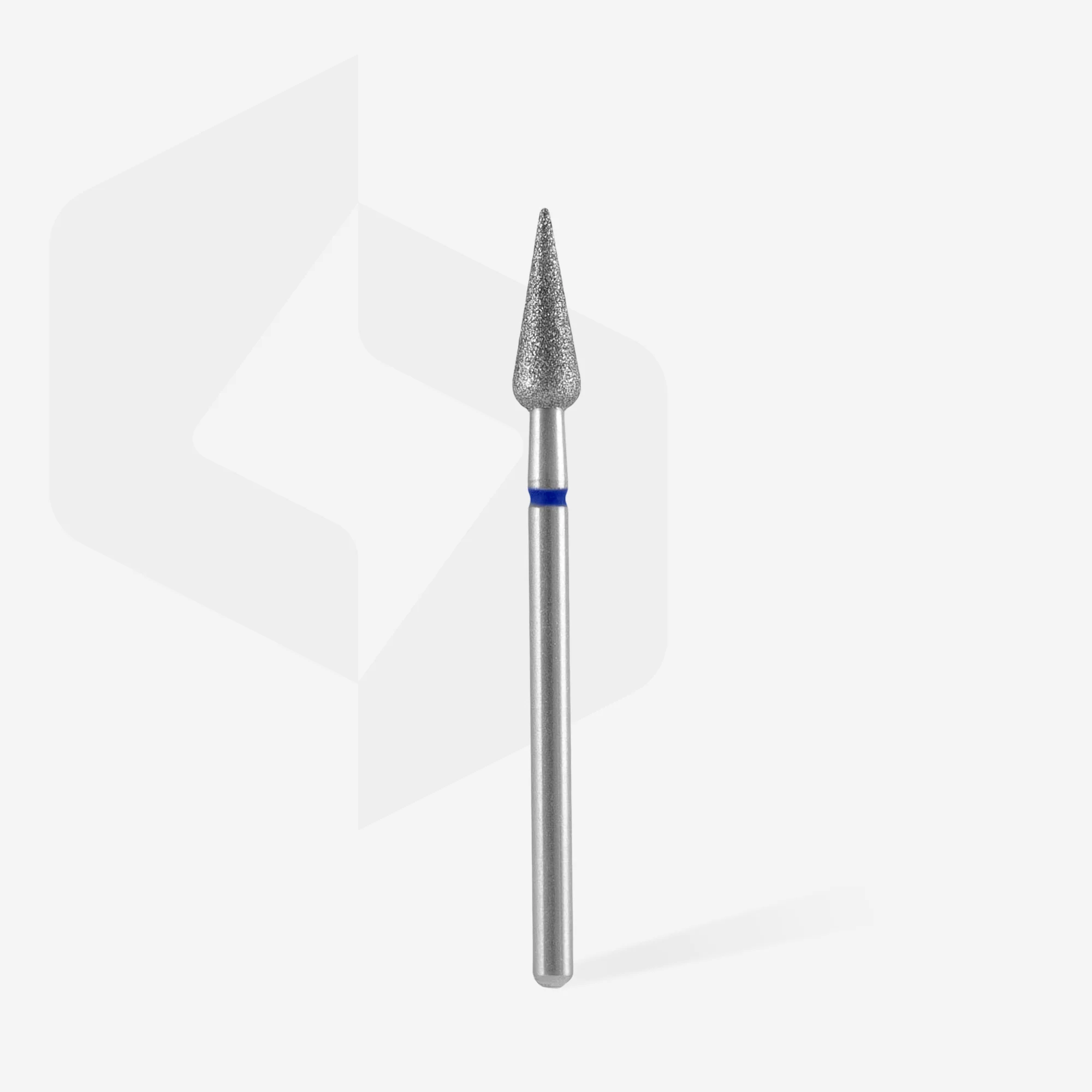 Queen's Cosmetics Marseille - Staleks pro - Embout diamant pour les ongles "Poire pointue" Bleu 4/12 MM STALEKS PRO