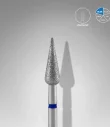 Queen's Cosmetics Marseille - Staleks pro - Embout diamant pour les ongles "Poire pointue" Bleu 4/12 MM STALEKS PRO