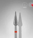 Queen's Cosmetics Marseille - Staleks pro - Embout diamant pour les ongles "Poire pointue" Rouge 4/12 MM STALEKS PRO