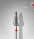 Queen's Cosmetics Marseille - Staleks pro - Embout diamant pour les ongles "Poire pointue" Rouge 5/12 MM STALEKS PRO