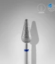 Queen's Cosmetics Marseille - Staleks pro - Embout diamant pour les ongles "Poire pointue" Bleu 5/12 MM STALEKS PRO