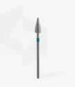 Queen's Cosmetics Marseille - Staleks pro - Embout diamant pour les ongles "Poire pointue" Bleu-Vert 5/12 MM STALEKS PRO