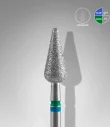 Queen's Cosmetics Marseille - Staleks pro - Embout diamant pour les ongles "Poire pointue" Bleu-Vert 5/12 MM STALEKS PRO