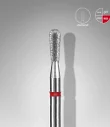 Queen's Cosmetics Marseille - Staleks pro - Embout diamant pour les ongles "Allumette" Rouge 2.3/5 MM STALEKS PRO