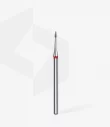 Queen's Cosmetics Marseille - Staleks pro - Embout diamant pour les ongles "Mini Flamme" Rouge 1/3  MM STALEKS PRO
