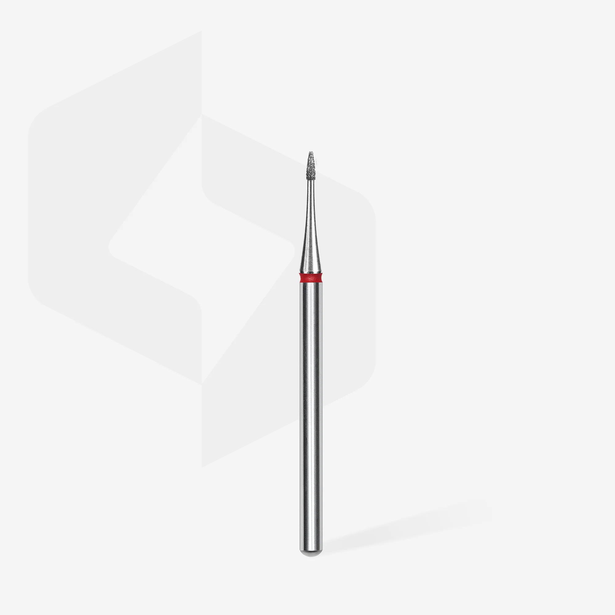 Queen's Cosmetics Marseille - Staleks pro - Embout diamant pour les ongles "Mini Flamme" Rouge 1/3  MM STALEKS PRO