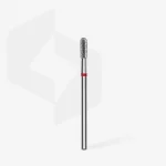 Queen's Cosmetics Marseille - Staleks pro - Embout diamant pour les ongles "Cylindre arrondi" Rouge 2.3/6.5 MM STALEKS PRO