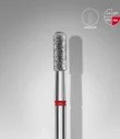 Queen's Cosmetics Marseille - Staleks pro - Embout diamant pour les ongles "Cylindre arrondi" Rouge 2.3/6.5 MM STALEKS PRO