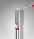Queen's Cosmetics Marseille - Staleks pro - Embout diamant pour les ongles "Cylindre arrondi" Rouge 2.5/10 MM STALEKS PRO