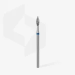 Queen's Cosmetics Marseille - Staleks pro - Embout diamant pour les ongles "Flamme" Bleu 2.3/8 MM STALEKS PRO