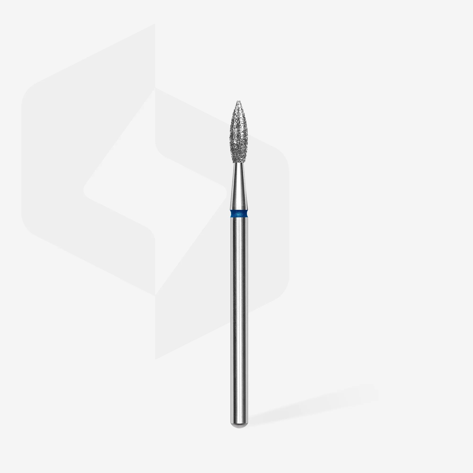 Queen's Cosmetics Marseille - Staleks pro - Embout diamant pour les ongles "Flamme" Bleu 2.3/8 MM STALEKS PRO