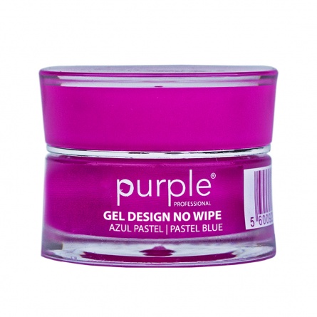Queen's Cosmetics Marseille - Purple - GEL DESIGN NO WIPE PASTEL BLUE PURPLE