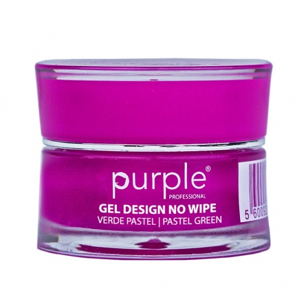Queen's Cosmetics Marseille - Purple - GEL DESIGN NO WIPE PASTEL GREEN PURPLE