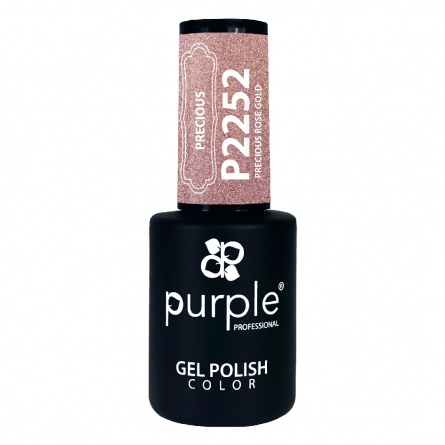 Queen's Cosmetics Marseille - Purple - GEL POLISH PRECIOUS ROSE GOLD P2252 PURPLE