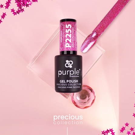 Queen's Cosmetics Marseille - Purple - GEL POLISH PINK FUCHSIA P2255 PURPLE