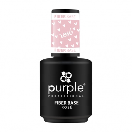 Queen's Cosmetics Marseille - Purple - FIBER BASE ROSÉ 15 ML PURPLE