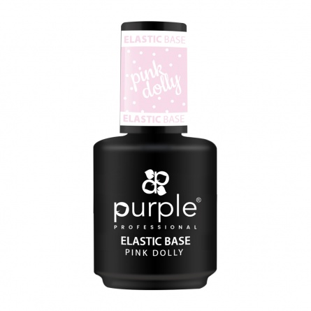5600920738547_1 Queen's Cosmetics Marseille - Purple - ELASTIC BASE PINK DOLLY 15 ML PURPLE P173
