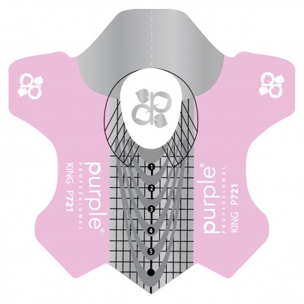 Queen's Cosmetics Marseille - Purple - NAIL FORMS KING X100 P972 PURPLE