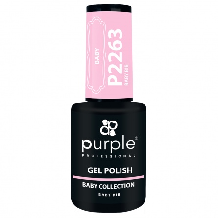 Queen's Cosmetics Marseille - Purple - GEL POLISH BABY BIB P2263 PURPLE